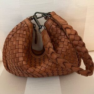Real Leather Weaved Bag